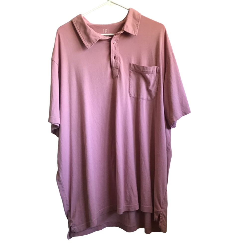 George Men's Pink / Salmon Short Sleeve Polo Size 3XL